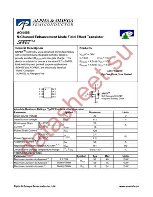 AO4456 datasheet  